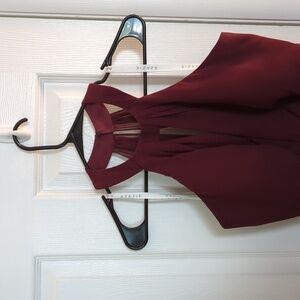 Azazie Abbey dress in Cabernet size A20